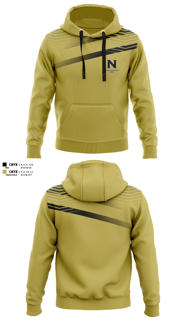 Hoodie, Northeastern Junior College Golf Team, Golf, Teamtime, Team time, sublimation, custom sports apparel, team uniforms, spirit wear, spiritwear, sports uniforms, custom shirts, team store, custom team store, fundraiser sports, apparel fundraiser