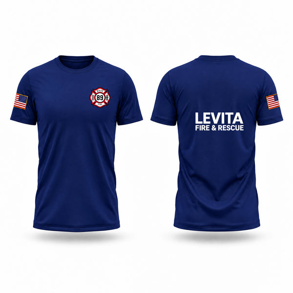 Short Sleeve Performance Shirt, Levita VFD station 89, Fire Department, Teamtime, Team time, sublimation, custom sports apparel, team uniforms, spirit wear, spiritwear, sports uniforms, custom shirts, team store, custom team store, fundraiser sports, apparel fundraiser