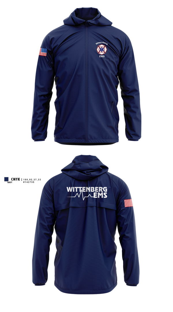 Windbreaker, Wittenberg Area Protective Services District, Fire Department, Teamtime, Team time, sublimation, custom sports apparel, team uniforms, spirit wear, spiritwear, sports uniforms, custom shirts, team store, custom team store, fundraiser sports, apparel fundraiser