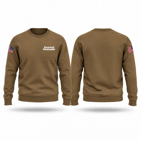 Crew Neck Sweatshirt, Personal Minimalist, Army, Teamtime, Team time, sublimation, custom sports apparel, team uniforms, spirit wear, spiritwear, sports uniforms, custom shirts, team store, custom team store, fundraiser sports, apparel fundraiser