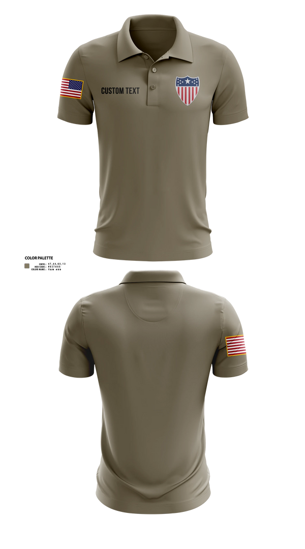 Short Sleeve Performance Polo, 38th RSG, Army, Teamtime, Team time, sublimation, custom sports apparel, team uniforms, spirit wear, spiritwear, sports uniforms, custom shirts, team store, custom team store, fundraiser sports, apparel fundraiser