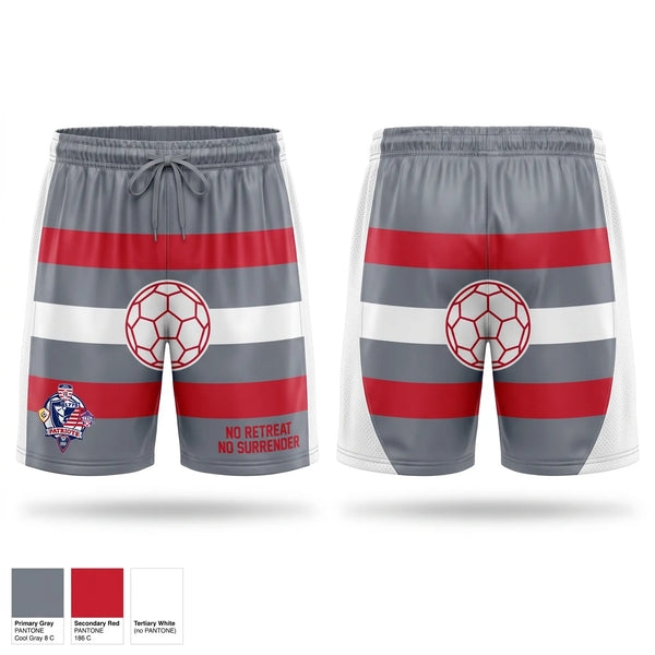 Mens Soccer Shorts, Patriots United FC, Men's Soccer, Teamtime, Team time, sublimation, custom sports apparel, team uniforms, spirit wear, spiritwear, sports uniforms, custom shirts, team store, custom team store, fundraiser sports, apparel fundraiser