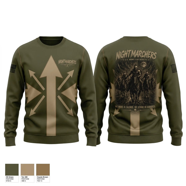 Crew Neck Sweatshirt, 1ST SQUADRON, 299TH CAVALRY REGIMENT HAWAII ARMY NATIONAL GUARD 91-1227 ENTERPRISE AVENUE KAPOLEI, HAWAII 96707-2150, Army, Teamtime, Team time, sublimation, custom sports apparel, team uniforms, spirit wear, spiritwear, sports uniforms, custom shirts, team store, custom team store, fundraiser sports, apparel fundraiser