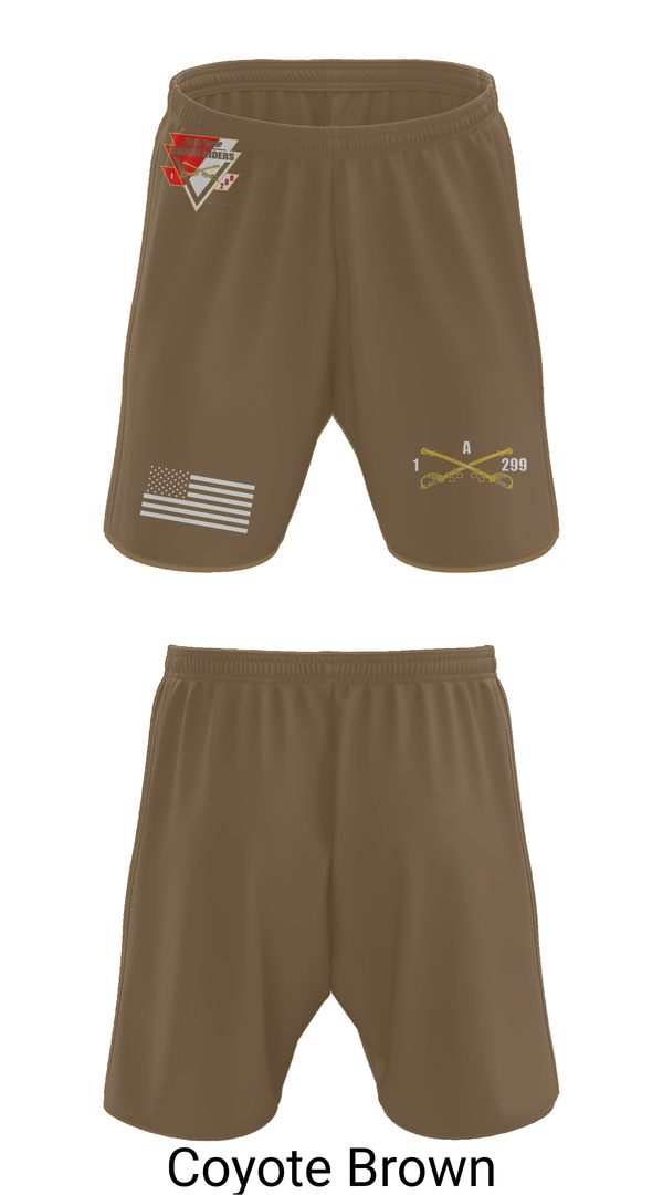 Athletic Shorts With Pockets, A Troop, 1st squadron-299th Calvary Regiment, , Teamtime, Team time, sublimation, custom sports apparel, team uniforms, spirit wear, spiritwear, sports uniforms, custom shirts, team store, custom team store, fundraiser sports, apparel fundraiser