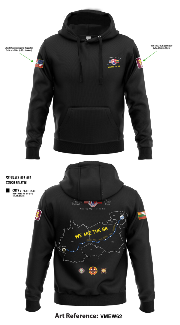 Hoodie, 30th MED BDE DEF25, , Teamtime, Team time, sublimation, custom sports apparel, team uniforms, spirit wear, spiritwear, sports uniforms, custom shirts, team store, custom team store, fundraiser sports, apparel fundraiser