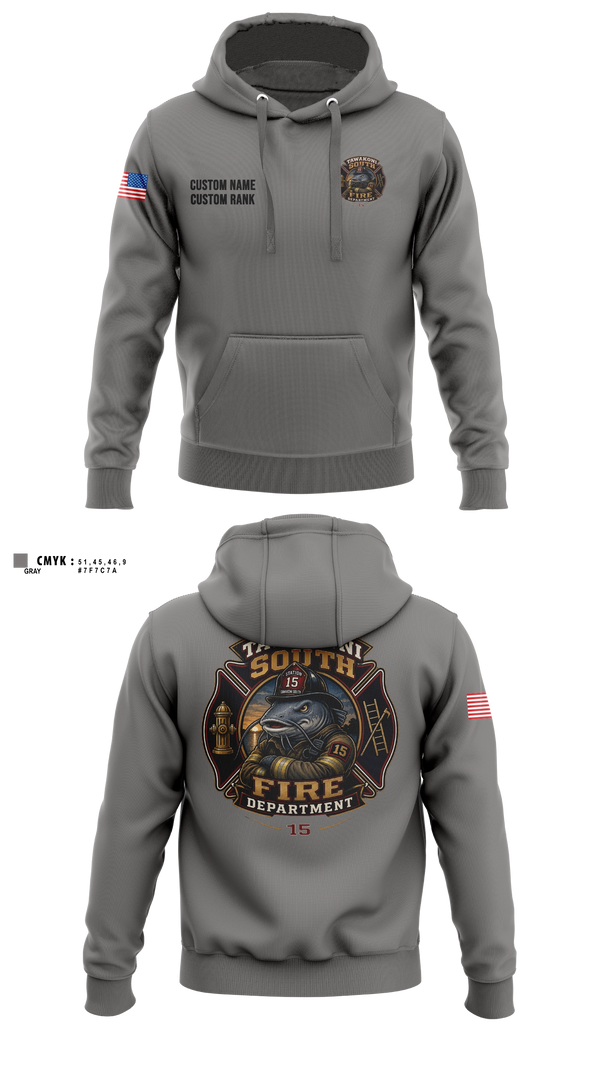 Hoodie, Tawakoni South Volunteer Fire Department, Fire Department, Teamtime, Team time, sublimation, custom sports apparel, team uniforms, spirit wear, spiritwear, sports uniforms, custom shirts, team store, custom team store, fundraiser sports, apparel fundraiser