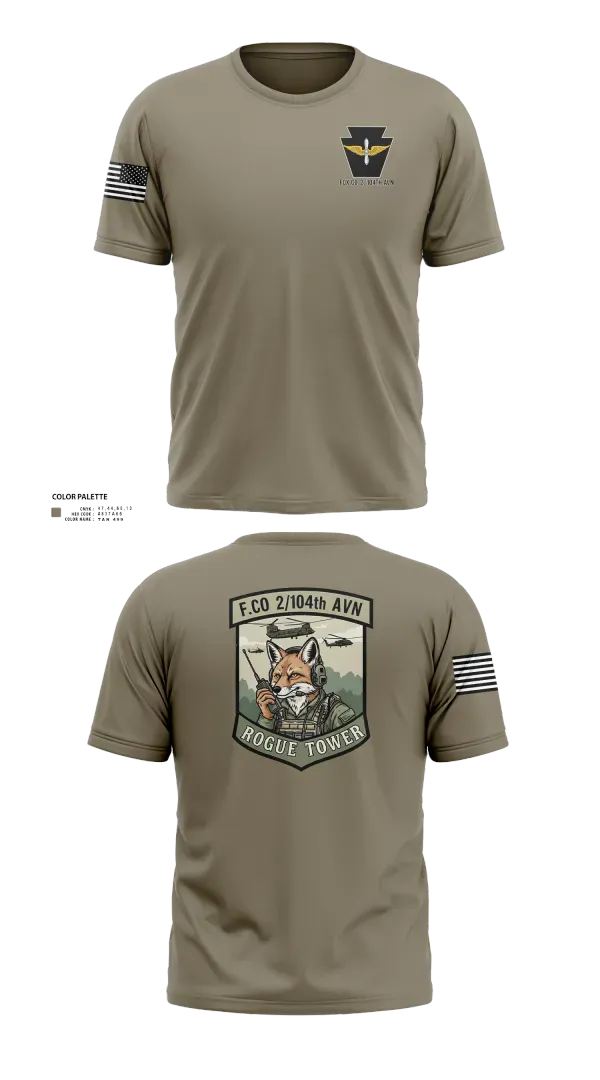 Short Sleeve Performance Shirt, Fox company 2/104th avn, National Guard, Teamtime, Team time, sublimation, custom sports apparel, team uniforms, spirit wear, spiritwear, sports uniforms, custom shirts, team store, custom team store, fundraiser sports, apparel fundraiser