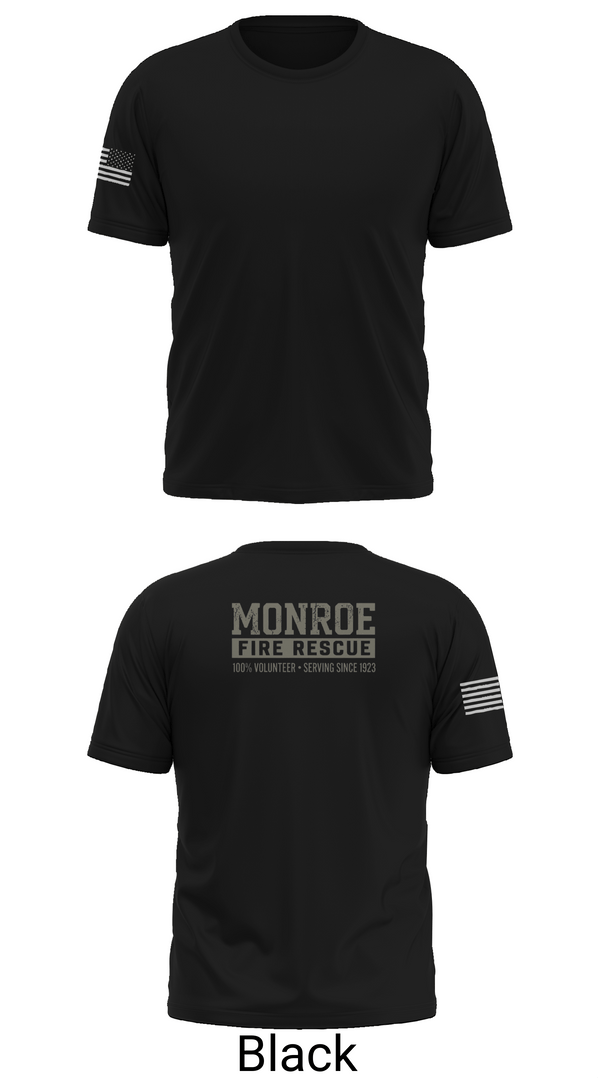 Short Sleeve Performance Shirt, Monroe Fire Rescue, Fire Department, Teamtime, Team time, sublimation, custom sports apparel, team uniforms, spirit wear, spiritwear, sports uniforms, custom shirts, team store, custom team store, fundraiser sports, apparel fundraiser