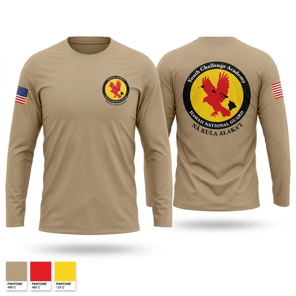 Long Sleeve Performance Shirt, Youth Challenge Academy, National Guard, Teamtime, Team time, sublimation, custom sports apparel, team uniforms, spirit wear, spiritwear, sports uniforms, custom shirts, team store, custom team store, fundraiser sports, apparel fundraiser