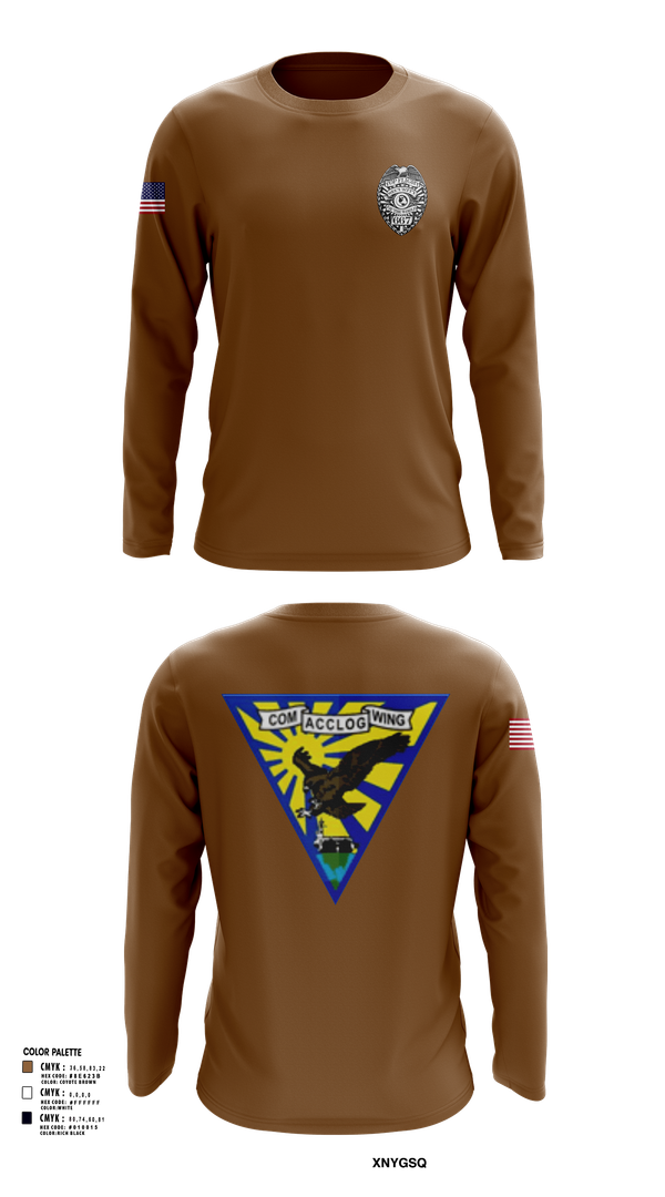 Long Sleeve Performance Shirt, ACCLOGWING SECURITY, , Teamtime, Team time, sublimation, custom sports apparel, team uniforms, spirit wear, spiritwear, sports uniforms, custom shirts, team store, custom team store, fundraiser sports, apparel fundraiser