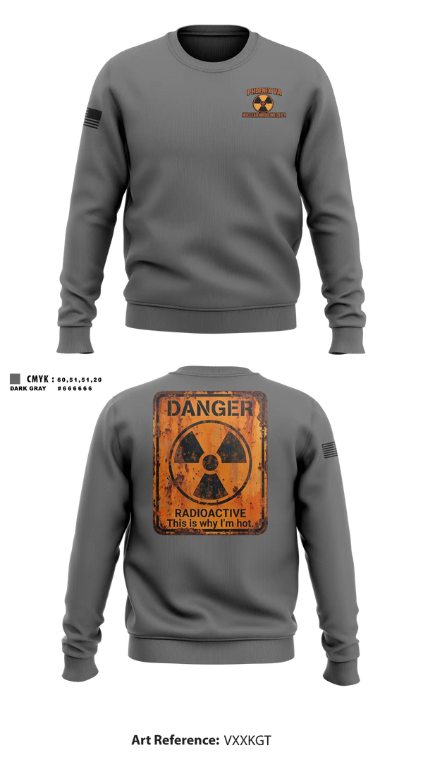 Crew Neck Sweatshirt, PHX NUC MED, Air Force, Teamtime, Team time, sublimation, custom sports apparel, team uniforms, spirit wear, spiritwear, sports uniforms, custom shirts, team store, custom team store, fundraiser sports, apparel fundraiser