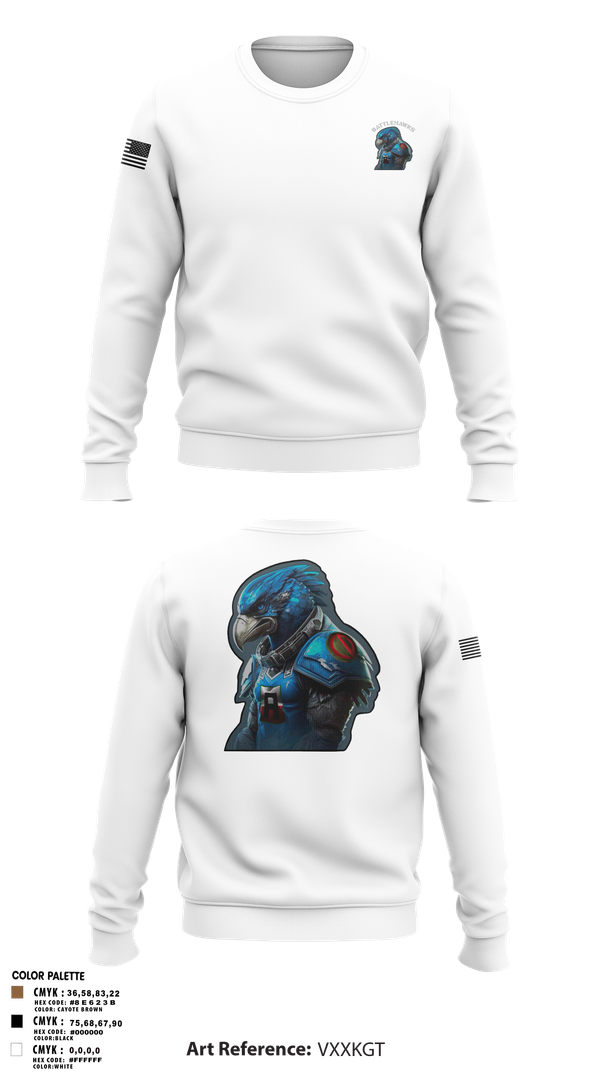 Crew Neck Sweatshirt, Battlehawks, , Teamtime, Team time, sublimation, custom sports apparel, team uniforms, spirit wear, spiritwear, sports uniforms, custom shirts, team store, custom team store, fundraiser sports, apparel fundraiser