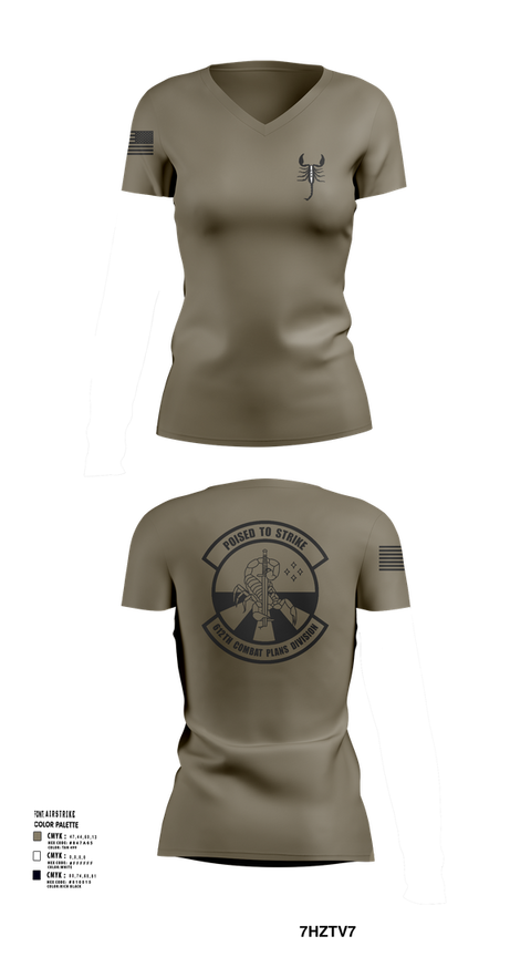 Womens Short Sleeve Vneck Shirt, 612 Combat Plans Division, , Teamtime, Team time, sublimation, custom sports apparel, team uniforms, spirit wear, spiritwear, sports uniforms, custom shirts, team store, custom team store, fundraiser sports, apparel fundraiser
