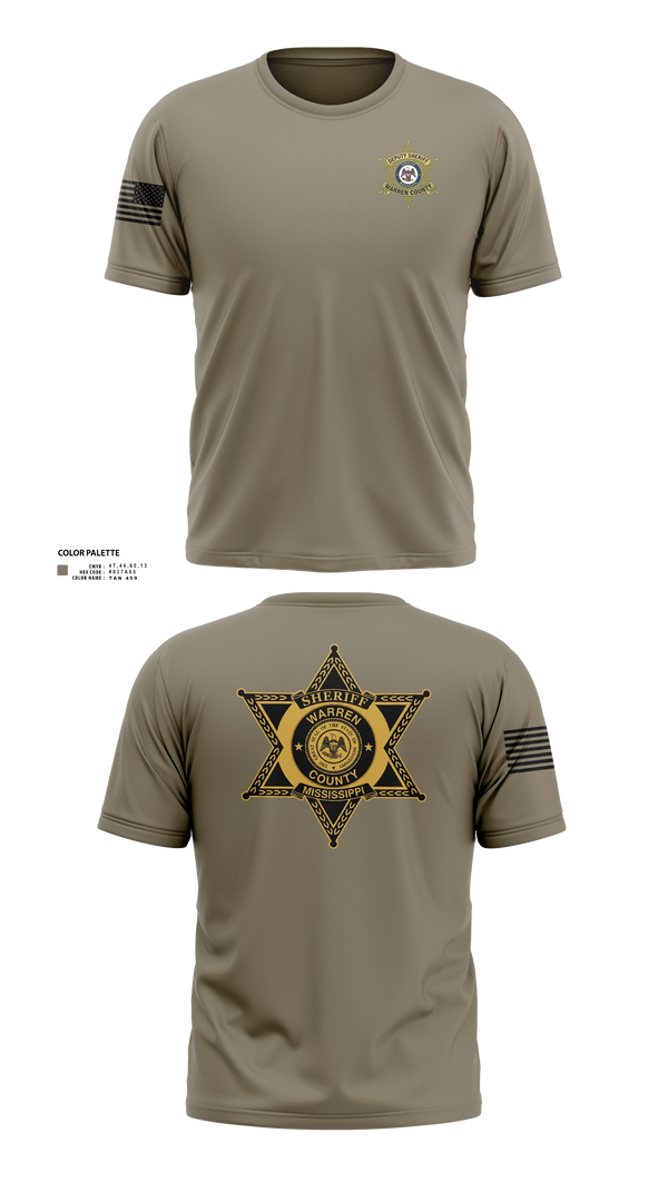 Old School Cotton Feel Shirt, Warren County Sheriff Office, Police, Teamtime, Team time, sublimation, custom sports apparel, team uniforms, spirit wear, spiritwear, sports uniforms, custom shirts, team store, custom team store, fundraiser sports, apparel fundraiser
