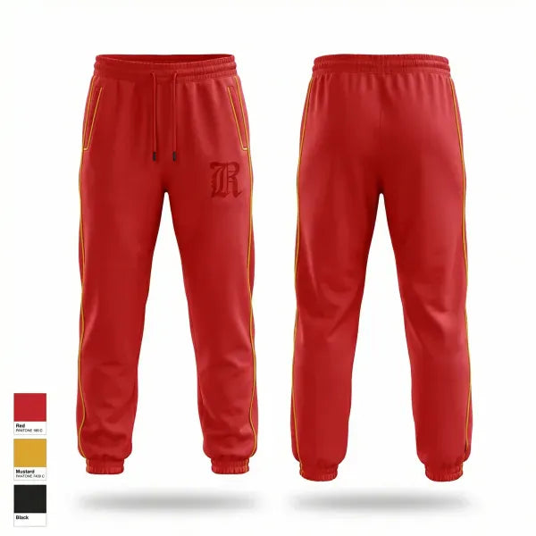 Sweatpants, RedHawks, Baseball, Teamtime, Team time, sublimation, custom sports apparel, team uniforms, spirit wear, spiritwear, sports uniforms, custom shirts, team store, custom team store, fundraiser sports, apparel fundraiser