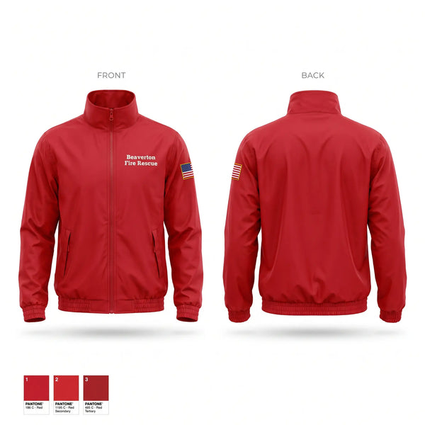 Windbreaker, Beaverton Fire Rescue, Fire Department, Teamtime, Team time, sublimation, custom sports apparel, team uniforms, spirit wear, spiritwear, sports uniforms, custom shirts, team store, custom team store, fundraiser sports, apparel fundraiser