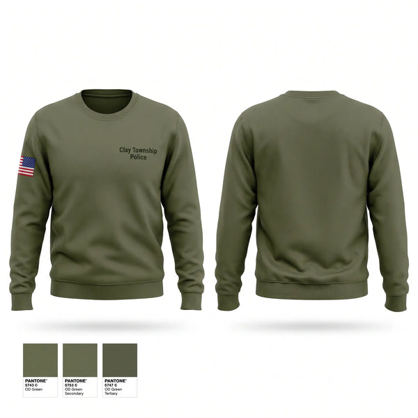 Crew Neck Sweatshirt, Clay Township Police, Police, Teamtime, Team time, sublimation, custom sports apparel, team uniforms, spirit wear, spiritwear, sports uniforms, custom shirts, team store, custom team store, fundraiser sports, apparel fundraiser