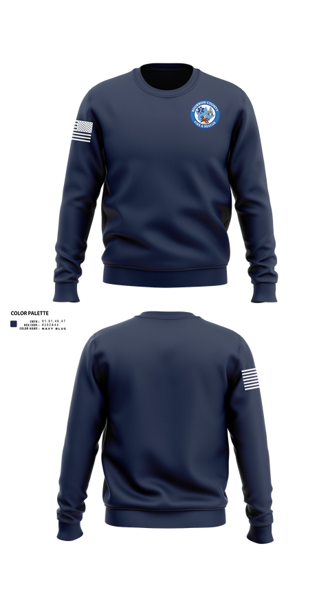 Crew Neck Sweatshirt, Bourbon County Fire and Rescue, Fire Department, Teamtime, Team time, sublimation, custom sports apparel, team uniforms, spirit wear, spiritwear, sports uniforms, custom shirts, team store, custom team store, fundraiser sports, apparel fundraiser