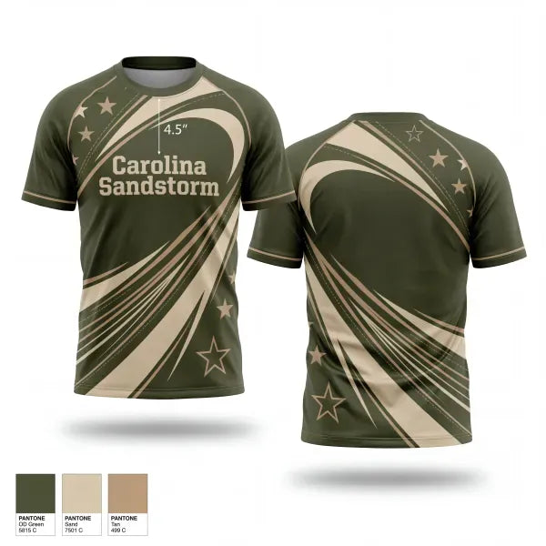 Old School Cotton Feel Shirt, Carolina Sandstorm, Baseball, Teamtime, Team time, sublimation, custom sports apparel, team uniforms, spirit wear, spiritwear, sports uniforms, custom shirts, team store, custom team store, fundraiser sports, apparel fundraiser