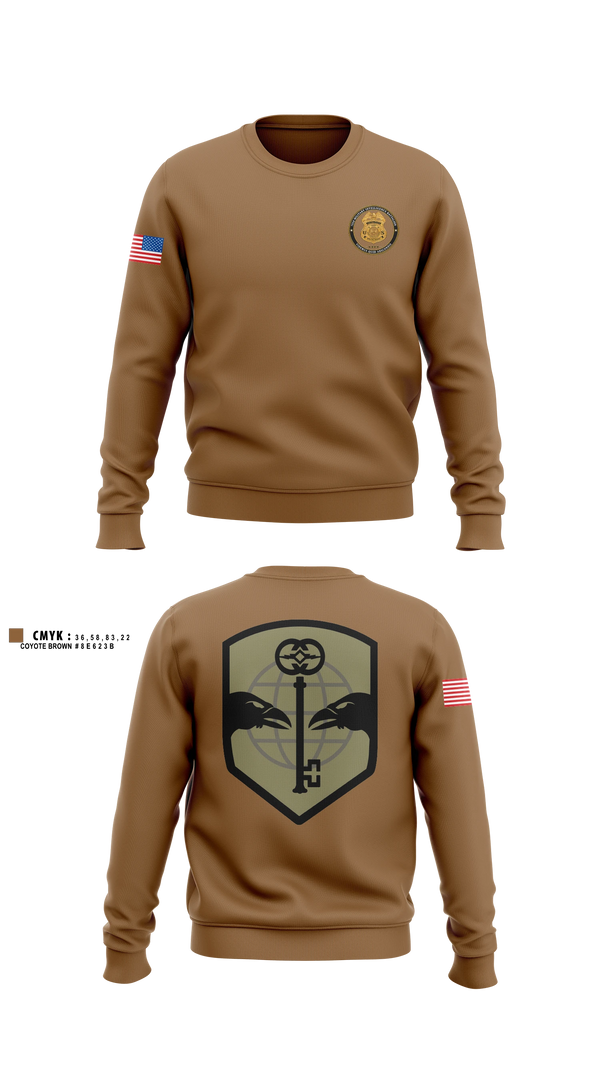 Crew Neck Sweatshirt, 752d Military Intelligence, Army, Teamtime, Team time, sublimation, custom sports apparel, team uniforms, spirit wear, spiritwear, sports uniforms, custom shirts, team store, custom team store, fundraiser sports, apparel fundraiser