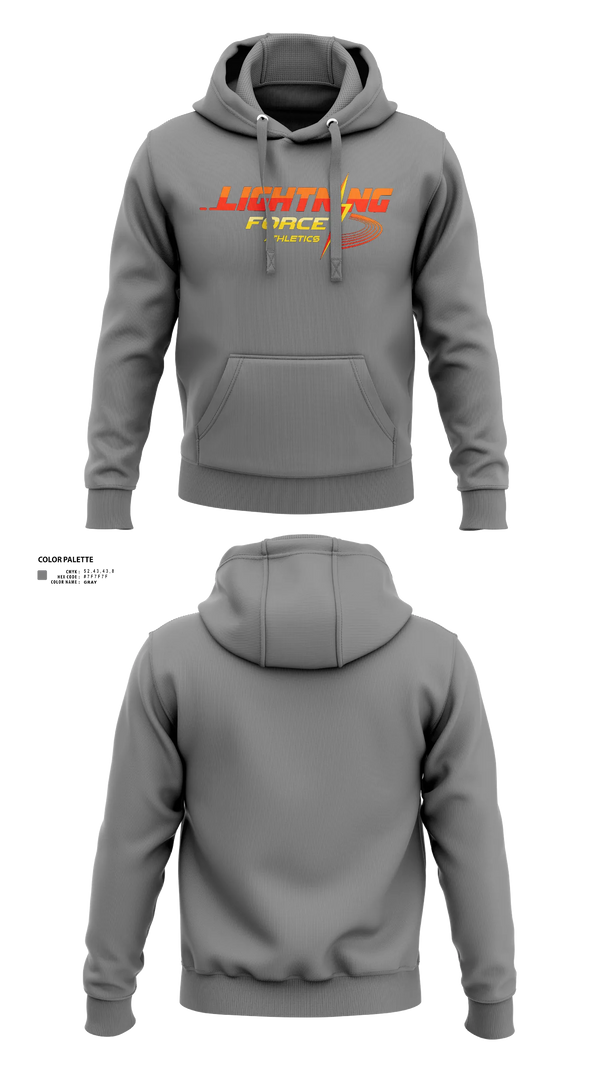 Hoodie, Lightning Force Athletics, Track & Field, Teamtime, Team time, sublimation, custom sports apparel, team uniforms, spirit wear, spiritwear, sports uniforms, custom shirts, team store, custom team store, fundraiser sports, apparel fundraiser
