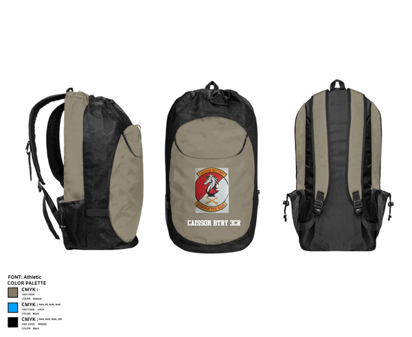 Gear Bag, Caisson BTRY 3CR, , Teamtime, Team time, sublimation, custom sports apparel, team uniforms, spirit wear, spiritwear, sports uniforms, custom shirts, team store, custom team store, fundraiser sports, apparel fundraiser