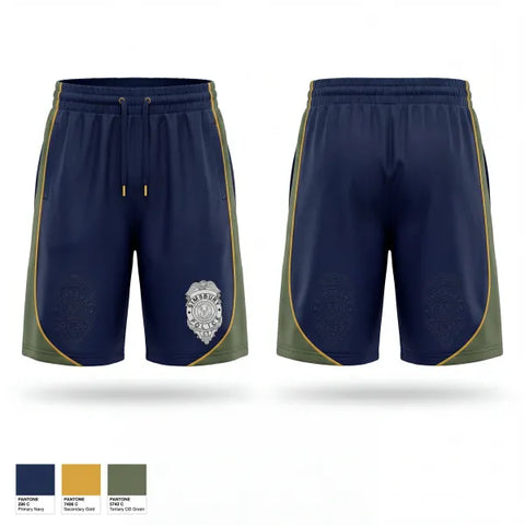 Athletic Shorts With Pockets, Simsbury Police Department, Police, Teamtime, Team time, sublimation, custom sports apparel, team uniforms, spirit wear, spiritwear, sports uniforms, custom shirts, team store, custom team store, fundraiser sports, apparel fundraiser