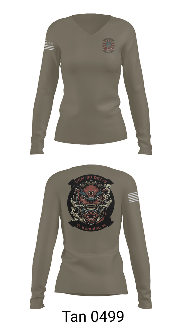 Womens Long Sleeve Vneck Shirt, VRM-30 DET V, Navy, Teamtime, Team time, sublimation, custom sports apparel, team uniforms, spirit wear, spiritwear, sports uniforms, custom shirts, team store, custom team store, fundraiser sports, apparel fundraiser