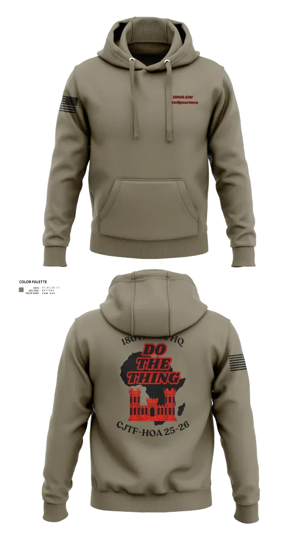 Hoodie, 180th ESC, Army, Teamtime, Team time, sublimation, custom sports apparel, team uniforms, spirit wear, spiritwear, sports uniforms, custom shirts, team store, custom team store, fundraiser sports, apparel fundraiser