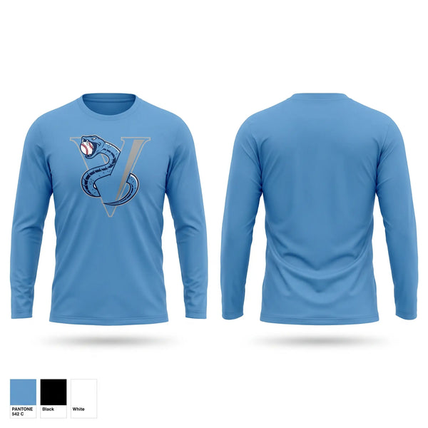 Long Sleeve Performance Shirt, Vipers, Baseball, Teamtime, Team time, sublimation, custom sports apparel, team uniforms, spirit wear, spiritwear, sports uniforms, custom shirts, team store, custom team store, fundraiser sports, apparel fundraiser