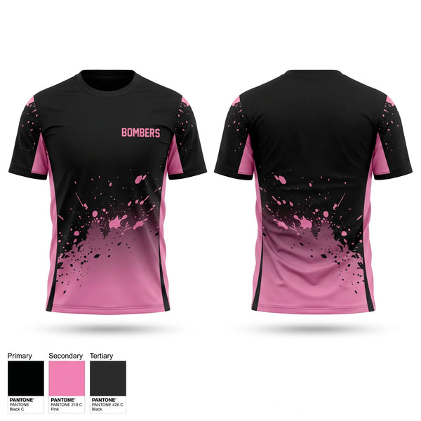 Short Sleeve Performance Shirt, BOMBERS, Baseball, Teamtime, Team time, sublimation, custom sports apparel, team uniforms, spirit wear, spiritwear, sports uniforms, custom shirts, team store, custom team store, fundraiser sports, apparel fundraiser