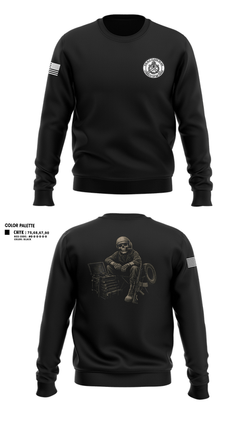 Crew Neck Sweatshirt, ALC CLASS 26-004, Army, Teamtime, Team time, sublimation, custom sports apparel, team uniforms, spirit wear, spiritwear, sports uniforms, custom shirts, team store, custom team store, fundraiser sports, apparel fundraiser