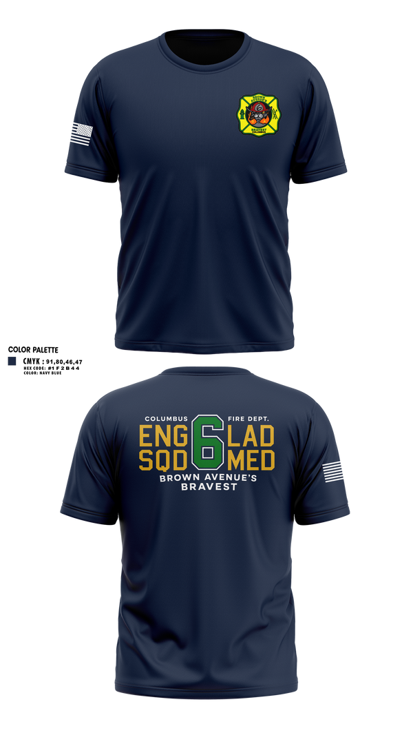 Short Sleeve Performance Shirt, Station 6, Fire Department, Teamtime, Team time, sublimation, custom sports apparel, team uniforms, spirit wear, spiritwear, sports uniforms, custom shirts, team store, custom team store, fundraiser sports, apparel fundraiser