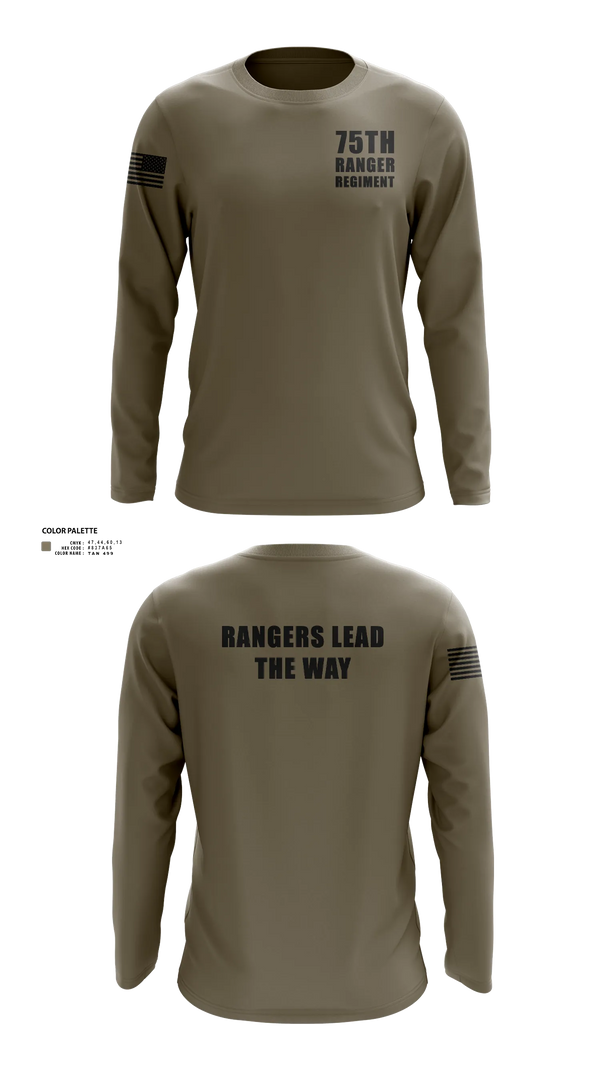 Long Sleeve Performance Shirt, 75th ranger regiment, Army, Teamtime, Team time, sublimation, custom sports apparel, team uniforms, spirit wear, spiritwear, sports uniforms, custom shirts, team store, custom team store, fundraiser sports, apparel fundraiser