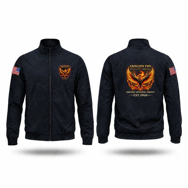 Windbreaker, Abington township volunteer fire department, Fire Department, Teamtime, Team time, sublimation, custom sports apparel, team uniforms, spirit wear, spiritwear, sports uniforms, custom shirts, team store, custom team store, fundraiser sports, apparel fundraiser
