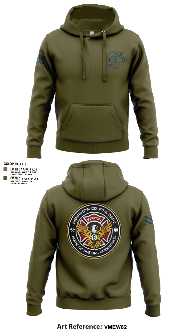 Hoodie, Sarasota County Fire Department, , Teamtime, Team time, sublimation, custom sports apparel, team uniforms, spirit wear, spiritwear, sports uniforms, custom shirts, team store, custom team store, fundraiser sports, apparel fundraiser