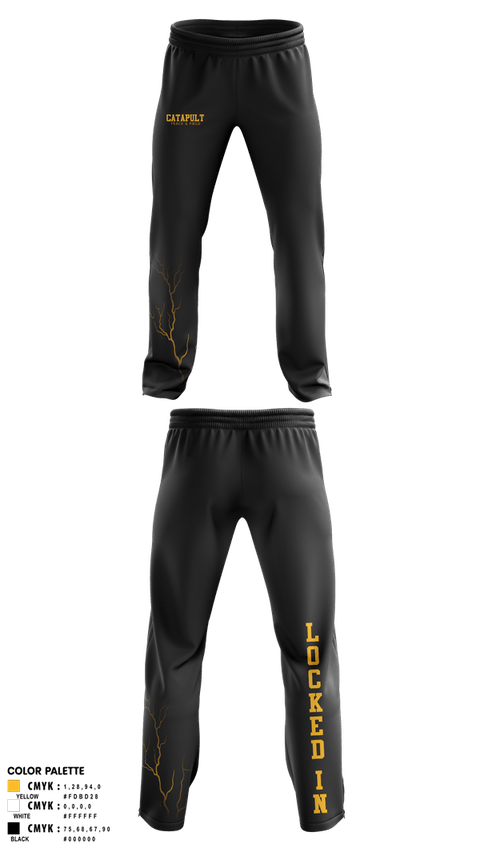 Sweatpants, Catapult Track & Field, Track & Field, Teamtime, Team time, sublimation, custom sports apparel, team uniforms, spirit wear, spiritwear, sports uniforms, custom shirts, team store, custom team store, fundraiser sports, apparel fundraiser