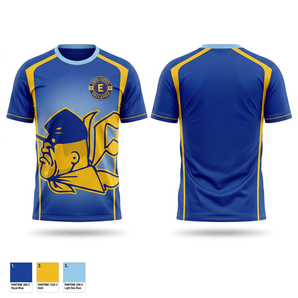 Soft Poly Tee Cotton Like Feel, Eastwood, Track & Field, Teamtime, Team time, sublimation, custom sports apparel, team uniforms, spirit wear, spiritwear, sports uniforms, custom shirts, team store, custom team store, fundraiser sports, apparel fundraiser