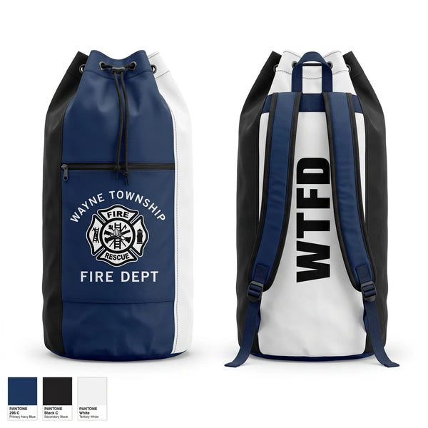 Gear Bag, Wayne Twp / Grass Creek Fire Dept, Fire Department, Teamtime, Team time, sublimation, custom sports apparel, team uniforms, spirit wear, spiritwear, sports uniforms, custom shirts, team store, custom team store, fundraiser sports, apparel fundraiser