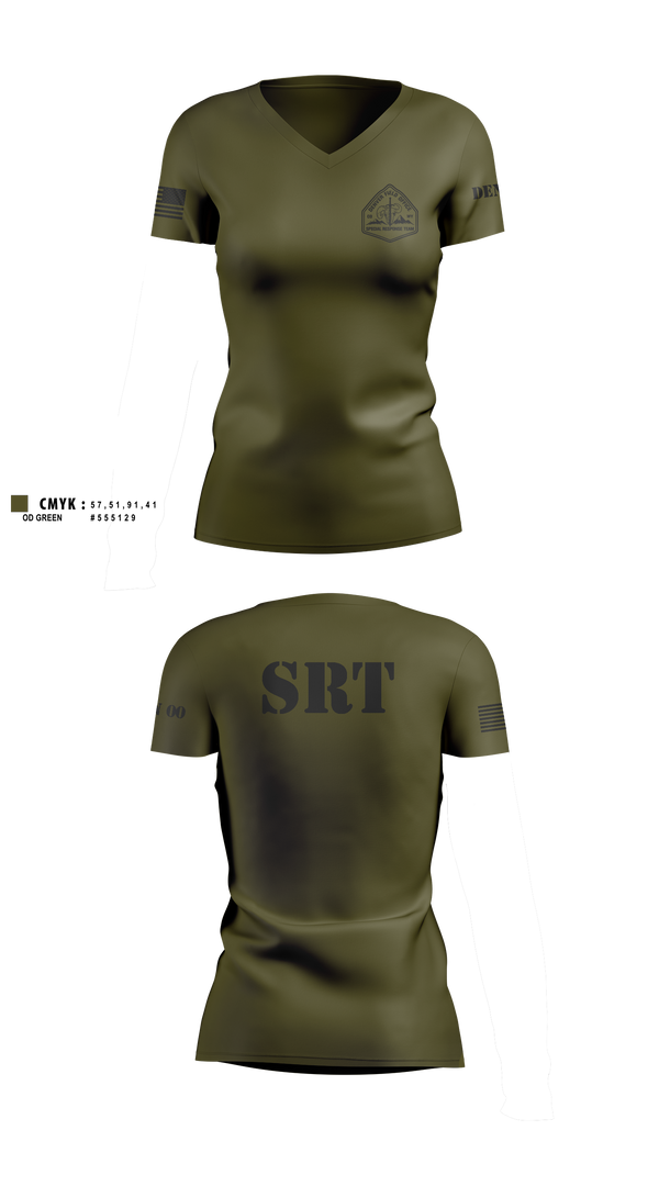 Womens Short Sleeve Vneck Shirt, Denver Special Response Team, Police, Teamtime, Team time, sublimation, custom sports apparel, team uniforms, spirit wear, spiritwear, sports uniforms, custom shirts, team store, custom team store, fundraiser sports, apparel fundraiser