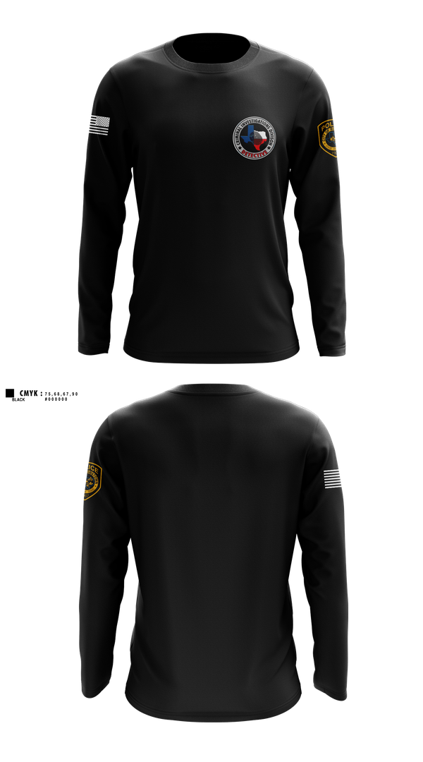 Long Sleeve Performance Shirt, Robstown Police Department, Police, Teamtime, Team time, sublimation, custom sports apparel, team uniforms, spirit wear, spiritwear, sports uniforms, custom shirts, team store, custom team store, fundraiser sports, apparel fundraiser