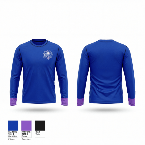Long Sleeve Performance Shirt, BC Bombers Softball, Softball, Teamtime, Team time, sublimation, custom sports apparel, team uniforms, spirit wear, spiritwear, sports uniforms, custom shirts, team store, custom team store, fundraiser sports, apparel fundraiser