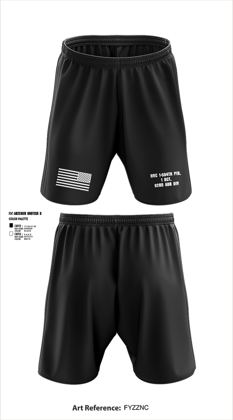 Athletic Shorts With Pockets, HHC 1-504TH PIR, 1 BCT, 82ND ABN DIV, , Teamtime, Team time, sublimation, custom sports apparel, team uniforms, spirit wear, spiritwear, sports uniforms, custom shirts, team store, custom team store, fundraiser sports, apparel fundraiser