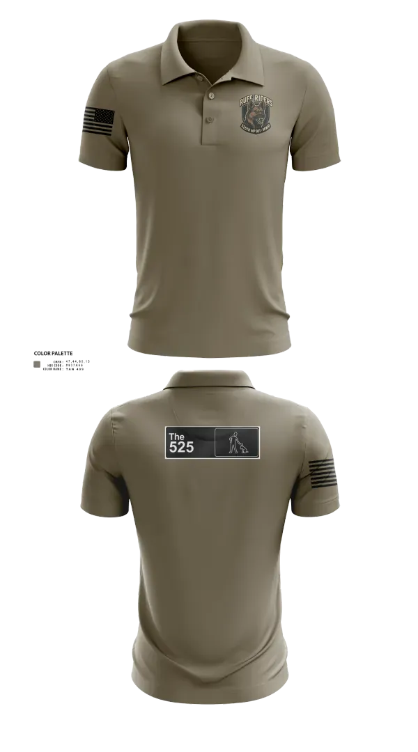 Short Sleeve Performance Polo, 525th MWD DET, Army, Teamtime, Team time, sublimation, custom sports apparel, team uniforms, spirit wear, spiritwear, sports uniforms, custom shirts, team store, custom team store, fundraiser sports, apparel fundraiser