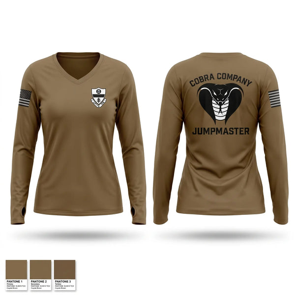 Womens Long Sleeve Vneck Shirt, C co. 2-325 AIR, Army, Teamtime, Team time, sublimation, custom sports apparel, team uniforms, spirit wear, spiritwear, sports uniforms, custom shirts, team store, custom team store, fundraiser sports, apparel fundraiser