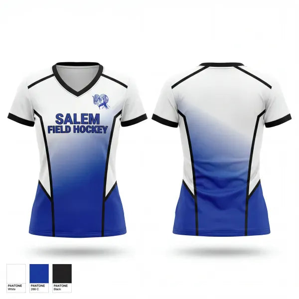 Womens Short Sleeve Vneck Shirt, Salem High School Field Hockey, Field Hockey, Teamtime, Team time, sublimation, custom sports apparel, team uniforms, spirit wear, spiritwear, sports uniforms, custom shirts, team store, custom team store, fundraiser sports, apparel fundraiser