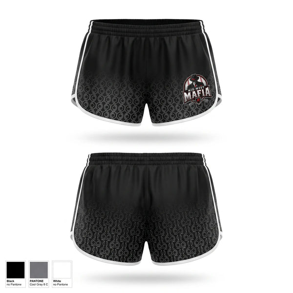 Womens Shorts, Mid South Mafia, Baseball, Teamtime, Team time, sublimation, custom sports apparel, team uniforms, spirit wear, spiritwear, sports uniforms, custom shirts, team store, custom team store, fundraiser sports, apparel fundraiser
