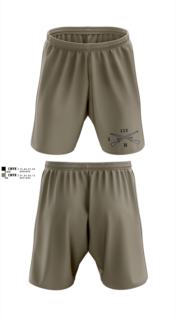 Athletic Shorts With Pockets, Blacksheep Company, 1-112th Infantry, Army, Teamtime, Team time, sublimation, custom sports apparel, team uniforms, spirit wear, spiritwear, sports uniforms, custom shirts, team store, custom team store, fundraiser sports, apparel fundraiser