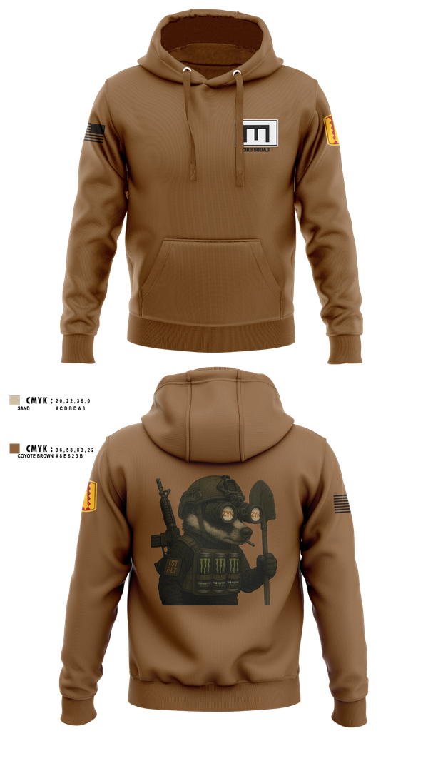 Hoodie, 180th ESC, , Teamtime, Team time, sublimation, custom sports apparel, team uniforms, spirit wear, spiritwear, sports uniforms, custom shirts, team store, custom team store, fundraiser sports, apparel fundraiser