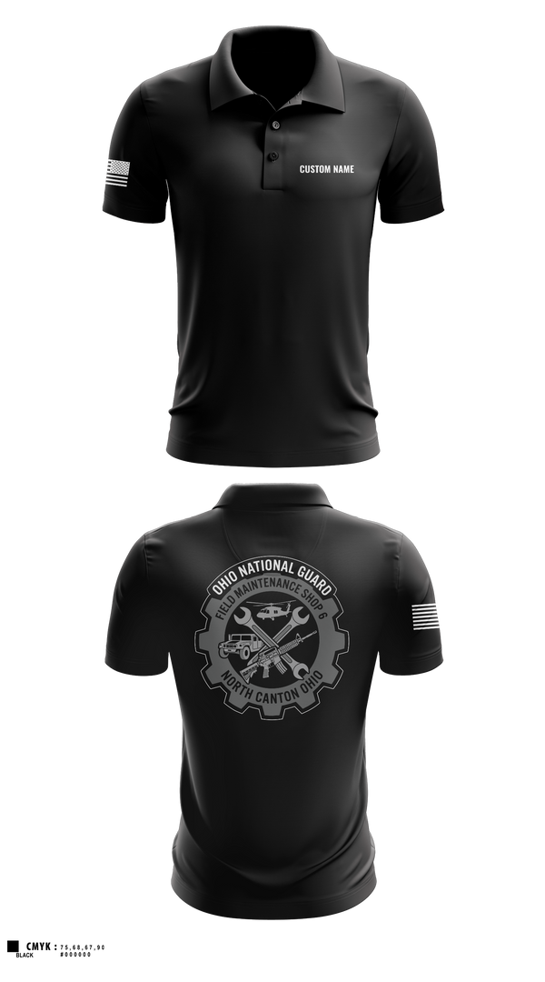 Short Sleeve Performance Polo, FMS 6, National Guard, Teamtime, Team time, sublimation, custom sports apparel, team uniforms, spirit wear, spiritwear, sports uniforms, custom shirts, team store, custom team store, fundraiser sports, apparel fundraiser